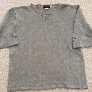 Louis Boston Women’s Linen Short Sleeved Sweater- XL